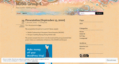 Desktop Screenshot of ndsg1011group6.wordpress.com