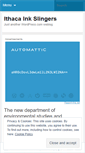 Mobile Screenshot of ithacainkslingers.wordpress.com