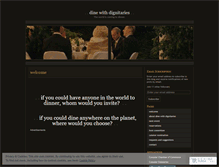 Tablet Screenshot of dinewithdignitaries.wordpress.com