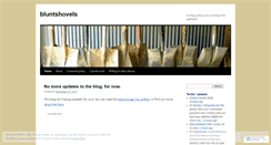 Desktop Screenshot of bluntshovels.wordpress.com