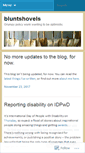 Mobile Screenshot of bluntshovels.wordpress.com
