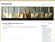 Tablet Screenshot of bluntshovels.wordpress.com