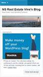 Mobile Screenshot of nsrealestatevine.wordpress.com