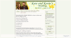 Desktop Screenshot of kateandkevin.wordpress.com