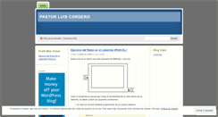 Desktop Screenshot of luiscordero.wordpress.com