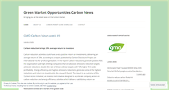 Desktop Screenshot of greenmarketopportunities.wordpress.com
