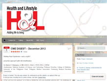 Tablet Screenshot of healthandlifestylemagazine.wordpress.com
