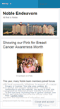Mobile Screenshot of nobleendeavors.wordpress.com