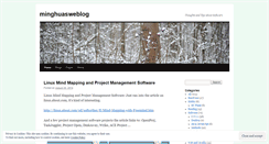 Desktop Screenshot of minghuasweblog.wordpress.com