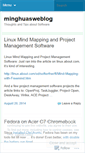 Mobile Screenshot of minghuasweblog.wordpress.com