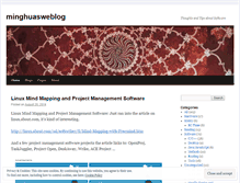 Tablet Screenshot of minghuasweblog.wordpress.com