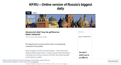 Desktop Screenshot of kpru.wordpress.com