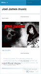 Mobile Screenshot of joeljamesmusic.wordpress.com