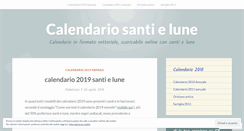 Desktop Screenshot of calendario2010.wordpress.com
