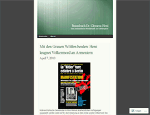 Tablet Screenshot of clemensheniswunderwaffe.wordpress.com
