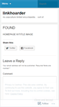 Mobile Screenshot of linkhoarder.wordpress.com