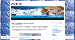 Desktop Screenshot of distilleredwater.wordpress.com