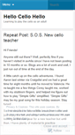 Mobile Screenshot of hellocellohello.wordpress.com