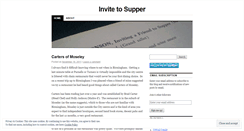 Desktop Screenshot of invitetosupper.wordpress.com