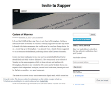 Tablet Screenshot of invitetosupper.wordpress.com