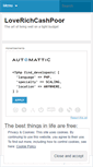 Mobile Screenshot of loverichcashpoor.wordpress.com