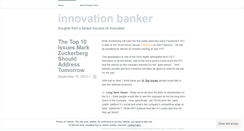 Desktop Screenshot of innovationbanker.wordpress.com