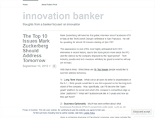 Tablet Screenshot of innovationbanker.wordpress.com