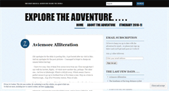 Desktop Screenshot of exploretheadventure.wordpress.com