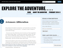 Tablet Screenshot of exploretheadventure.wordpress.com