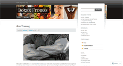 Desktop Screenshot of boxerfitness.wordpress.com