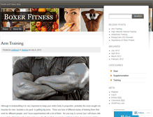 Tablet Screenshot of boxerfitness.wordpress.com