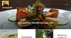 Desktop Screenshot of cookingislife.wordpress.com