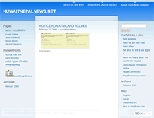 Tablet Screenshot of kuwaitnepalnews.wordpress.com