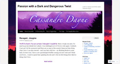 Desktop Screenshot of cassandredayne.wordpress.com