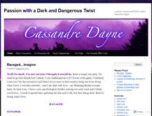 Tablet Screenshot of cassandredayne.wordpress.com