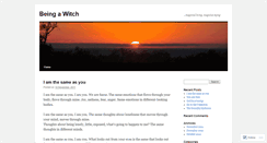 Desktop Screenshot of beingawitch.wordpress.com