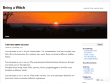Tablet Screenshot of beingawitch.wordpress.com