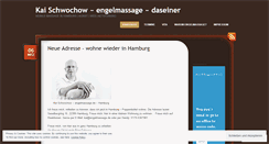 Desktop Screenshot of engelmassage.wordpress.com