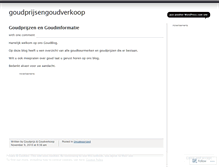 Tablet Screenshot of goudprijsengoudverkoop.wordpress.com