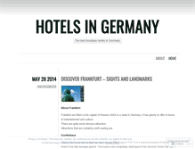 Tablet Screenshot of hotelsgermany.wordpress.com