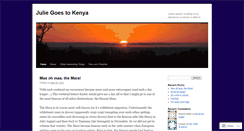 Desktop Screenshot of adventuresinkenya2011.wordpress.com