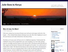 Tablet Screenshot of adventuresinkenya2011.wordpress.com