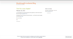 Desktop Screenshot of munkimagik.wordpress.com