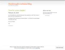 Tablet Screenshot of munkimagik.wordpress.com