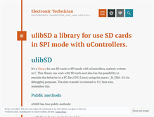 Tablet Screenshot of electronictechnician.wordpress.com