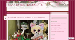 Desktop Screenshot of bearessentialsgifts.wordpress.com