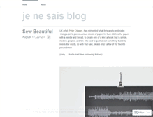 Tablet Screenshot of jenesaisblog.wordpress.com