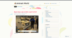 Desktop Screenshot of animalsworld.wordpress.com