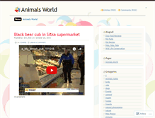 Tablet Screenshot of animalsworld.wordpress.com