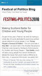Mobile Screenshot of festivalofpolitics.wordpress.com